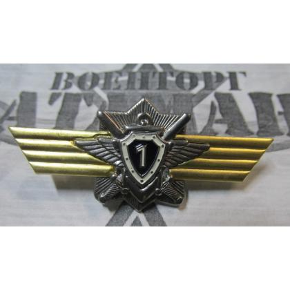 значок  классность ВС.РФ. для контрактников - 1 (синий) 