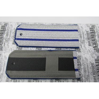 Погоны 2 васильковых просвета, васильковая выпушка 14 см (ОКВ) Тип Б 2