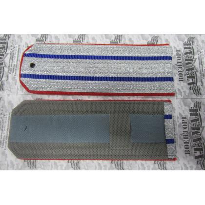 Погоны 2 васильковых просвета, алая выпушка 16 см (ВВД) Тип Б 2
