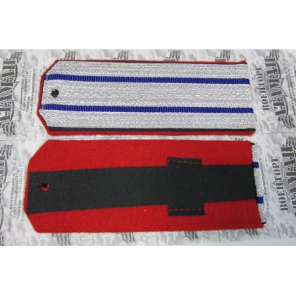 Погоны 2 васильковых просвета, алая-синия выпушка 16 см (ВВД) Тип Б 3