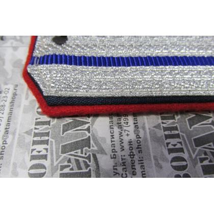 Погоны 2 васильковых просвета, алая-синия выпушка 16 см (ВВД) Тип Б 2