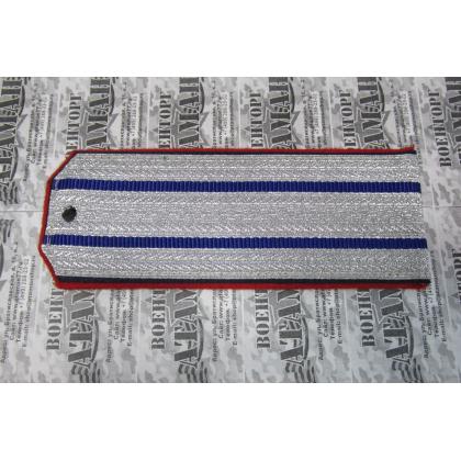 Погоны 2 васильковых просвета, алая-синия выпушка 16 см (ВВД) Тип Б 1