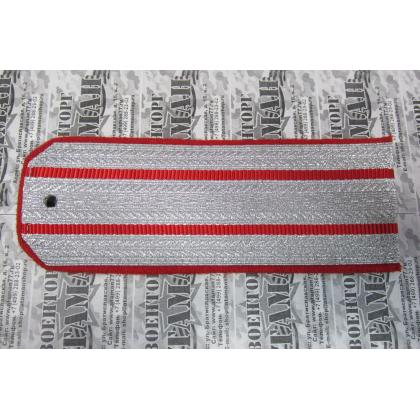 Погоны 2 алых просвета, алая выпушка 16 см (ККВ) Тип Б 1