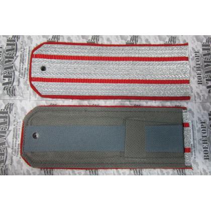 Погоны 2 алых просвета, алая выпушка 16 см (ККВ) Тип Б 2