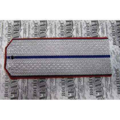 Погоны 1 васильковый просвет, алая-синия выпушка 16 см (ВВД) Тип Б 1