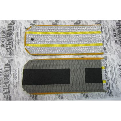 Погоны 2 желтых просвета, желтая выпушка 14 см (ЗКВ) Тип Б 2